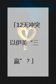 12天冲突 以伊美“三赢”？
