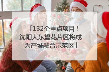 132个重点项目！沈阳大东望花片区将成为产城融合示范区