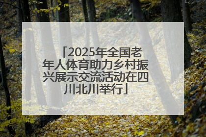 2025年全国老年人体育助力乡村振兴展示交流活动在四川北川举行