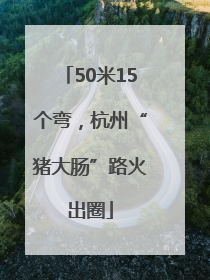 50米15个弯，杭州“猪大肠”路火出圈